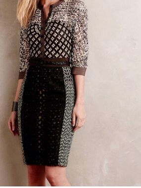 Byron Lars Beguile Anthropology Dress Size 8